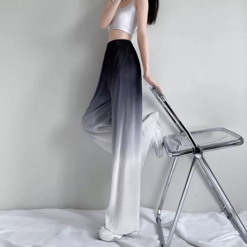 CELANA KULOT PANJANG OMBRE PANTS || KULOT GRADASI WARNA KOREA STYLE