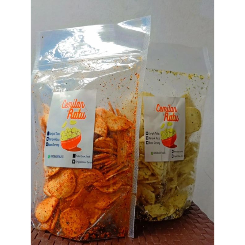 

Keripik Talas Pedas / Original Daun Jeruk