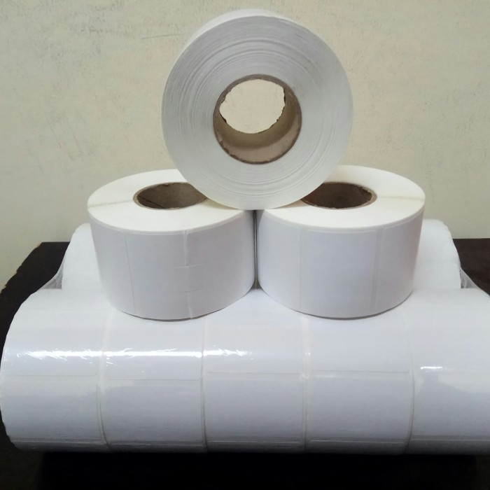 

Thermal Label Sticker 40x30 isi 1000 Stiker Barcode 40x30 Core 1 Inch