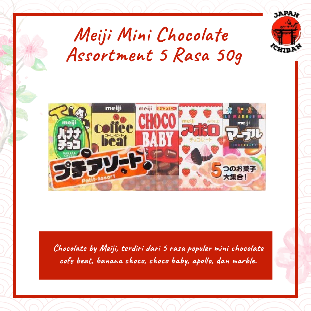 

Meiji Mini Chocolate Assortment 5 Rasa 50g Original Japan