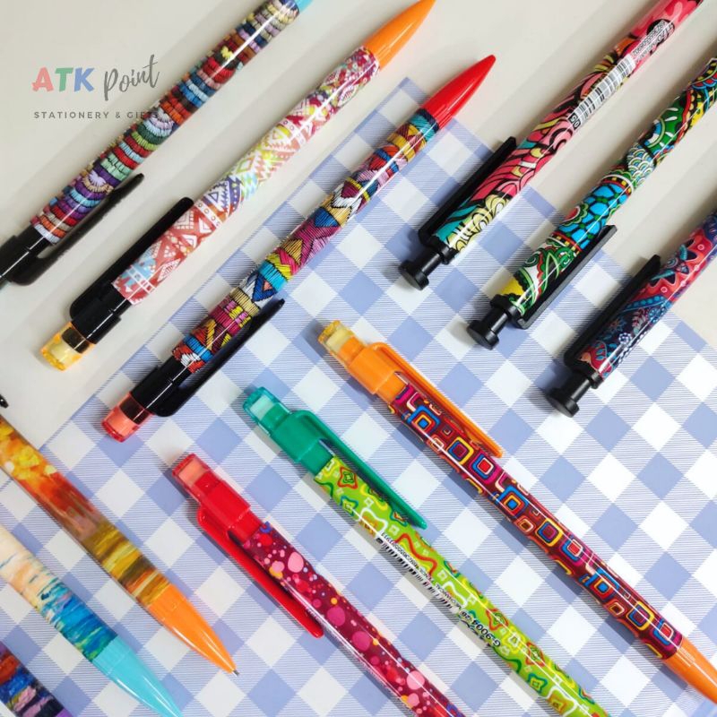 

ATK-POINT | TIZO Mechanical pencil / pensil mekanik 0.5mm motif abstrak TM01600-A / G-9001/ G-9002/ G-9004