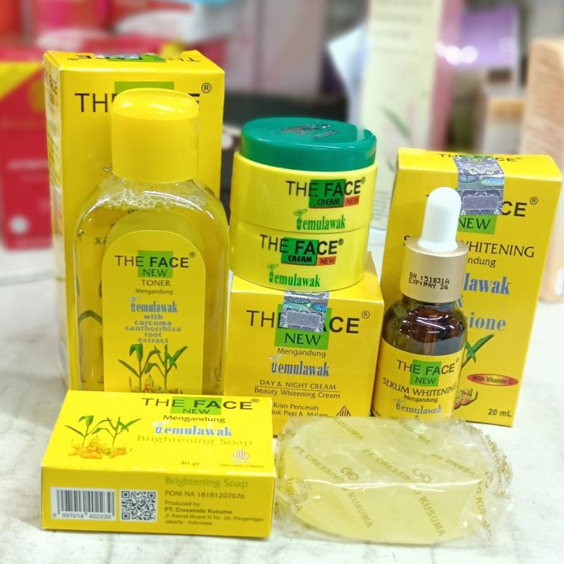 PAKET CREAM TEMULAWAK THE FACE 4IN1 - TONER