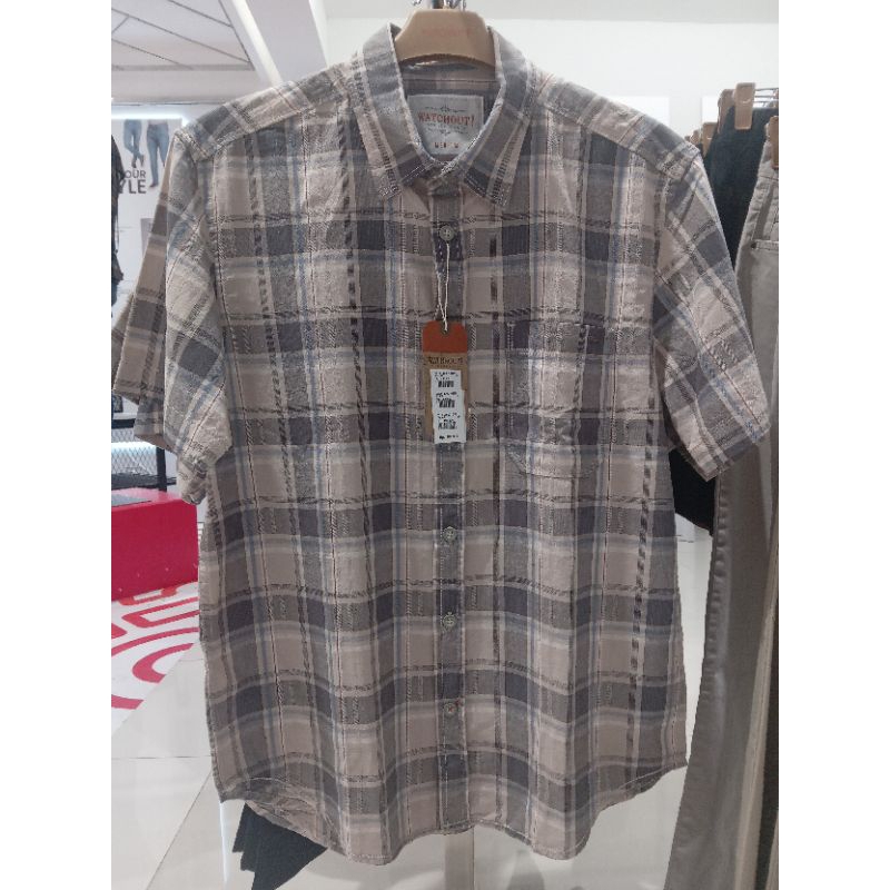 Kemeja lengan pendek Watchout ori