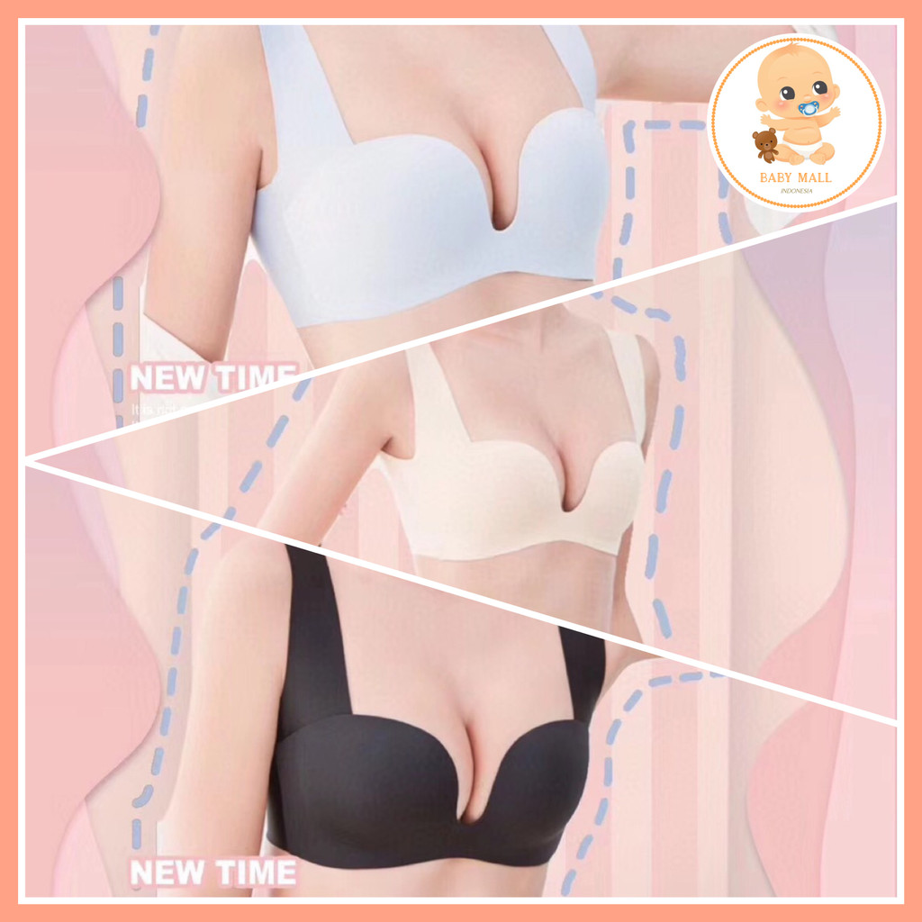 YUZU SEAMLESS BRA Pakaian Dalam Wanita / BH Tanpa Kawat / Push Up Bra Aiko 100% ORI