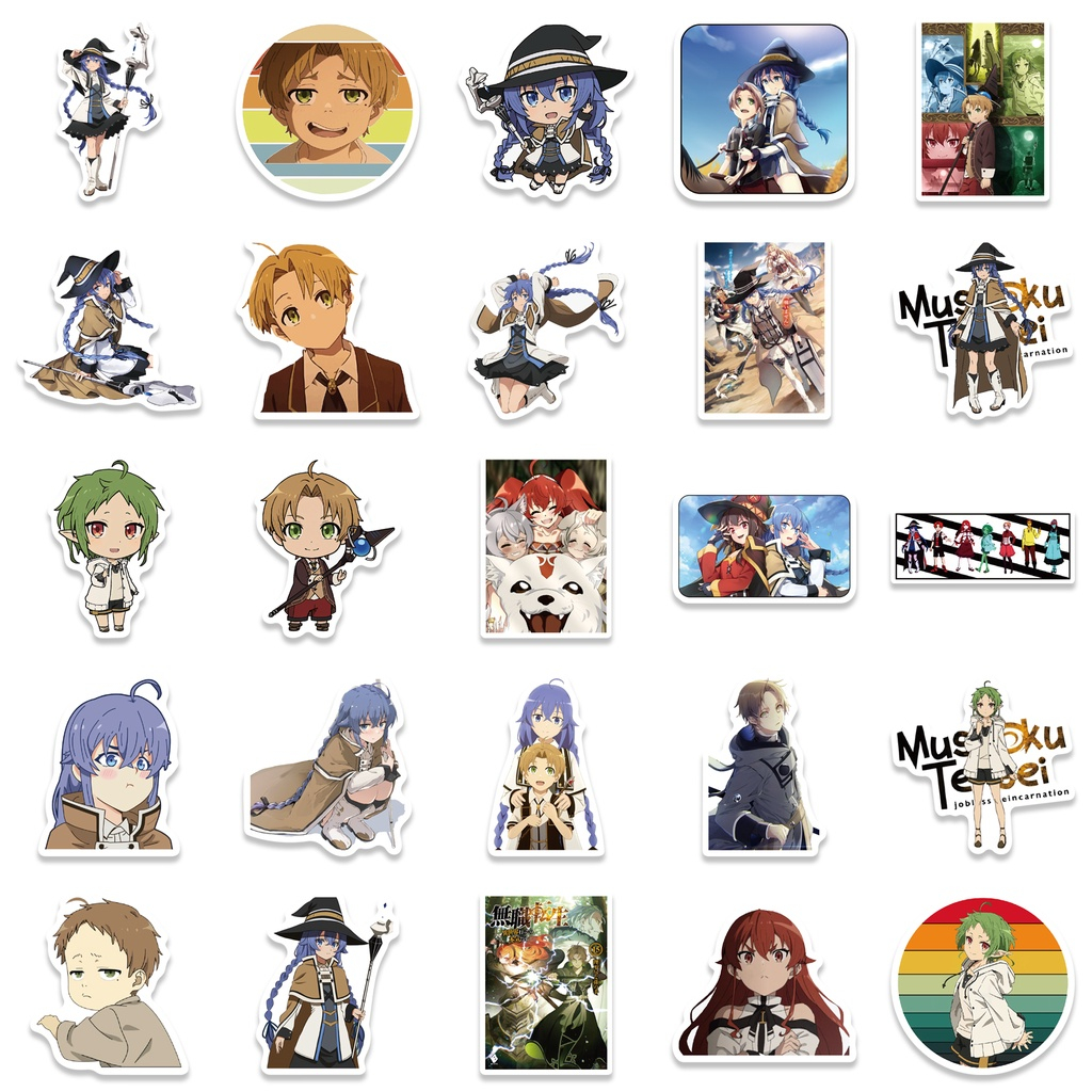 MT001 – Sticker Stiker Mushoku Tensei Anime Jepang