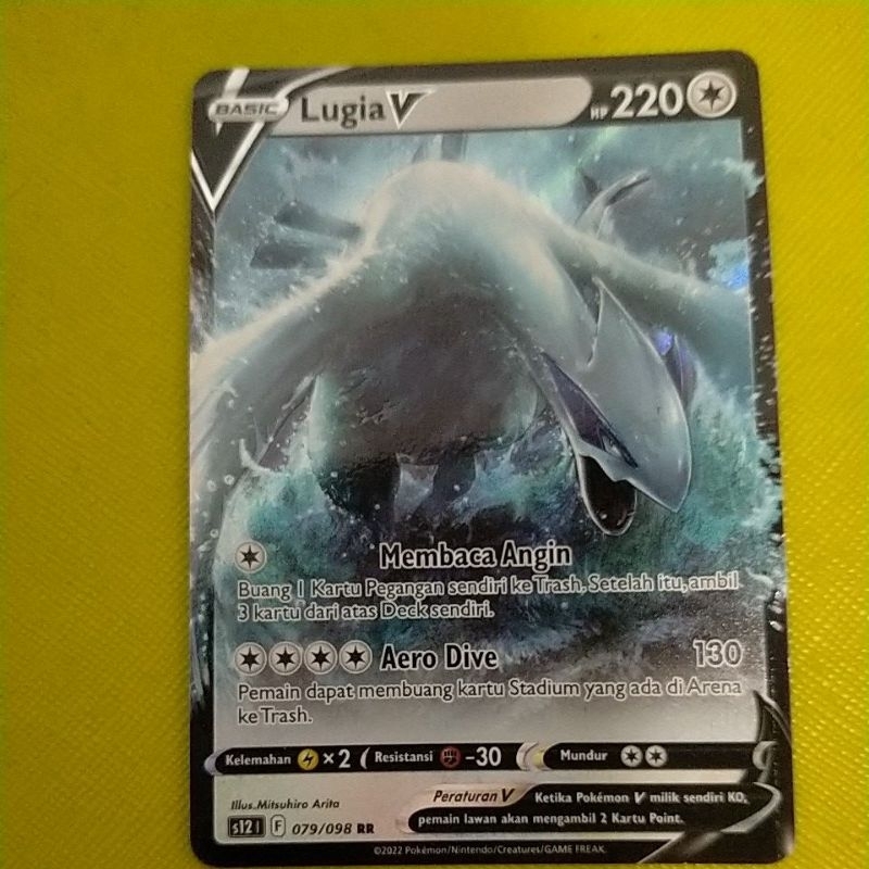 kartu pokemon Lugia V