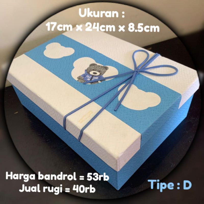 

(Type D) Gift box Aesthetic Premium/kotak kado hampers souvenir/box bunga/kotak hadiah serbaguna/hard box