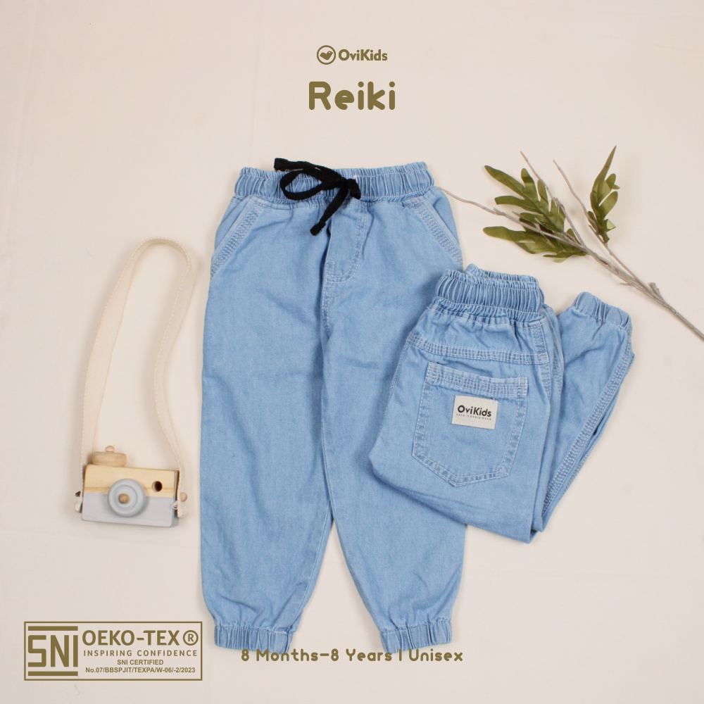 REIKI-Celana Jogger Anak Jeans Anak Perempuan Laki-Laki CELANA PANJANG ANAK (1-8 Tahun) OVIKIDS