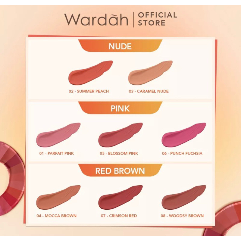 Wardah Colorfit Ultralight Matte Lipstick - Ringan, Nyaman dan Lembut di Bibir - Pigmented dengan Hasil Akhir Soft Matte - Tahan Lama Hingga 8 jam