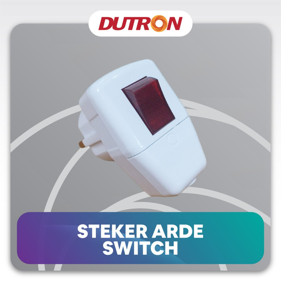 Kepala Colokan ON OFF Steker Arde Switch DUTRON Saklar SNI Steker Arde Dutron