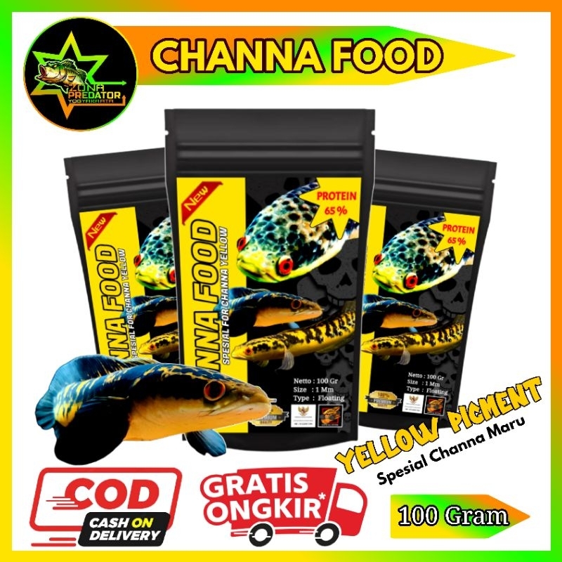 Channa Food Pakan Ikan Channa 100gr Original