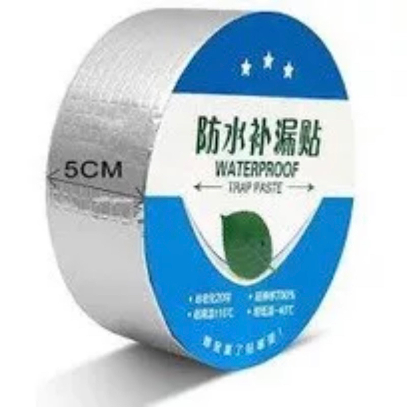 LAKBAN MAGIC ANTI BOCOR Tape Anti Bocor Aluminium Foil Butyl Rubber Waterproof Tape Lakban Aluminium Anti Bocor Import Murah