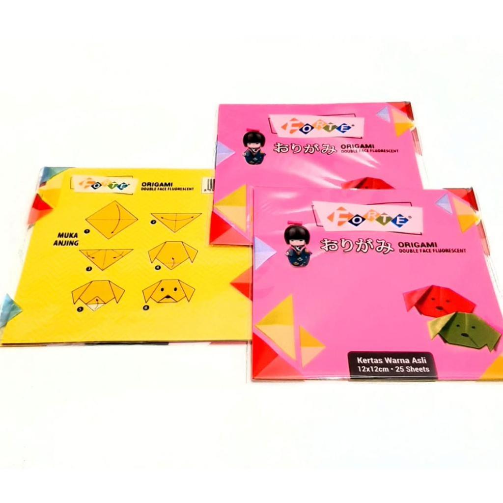 

Harga Grosir ( 20packs /500sheets ) Kertas Origami Paper Forte Anti Luntur 12X12cm