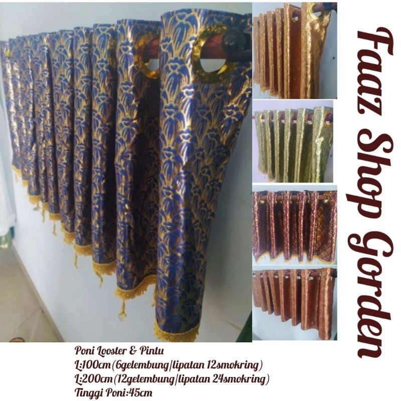 Gorden Poni Atas Pintu Model Smokring Gorden Poni Minimalis Gorden Poni Pisah Gorden Poni Blackout I