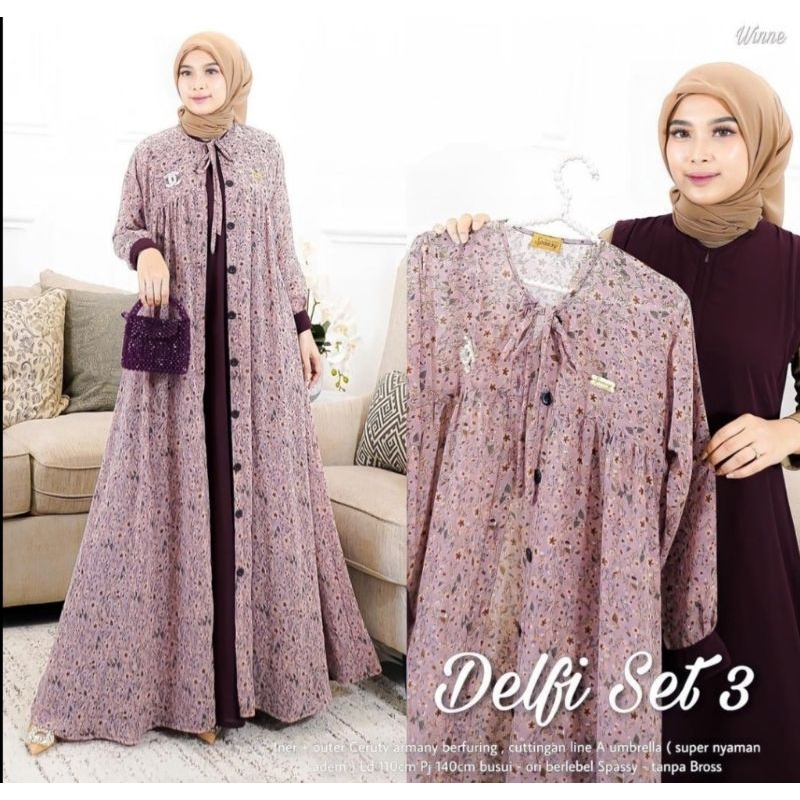 GAMIS 2 IN 1 CERUTY BABYDOLL//GAMIS PLIS BLAZER PISAH//GAMIS BUSUI