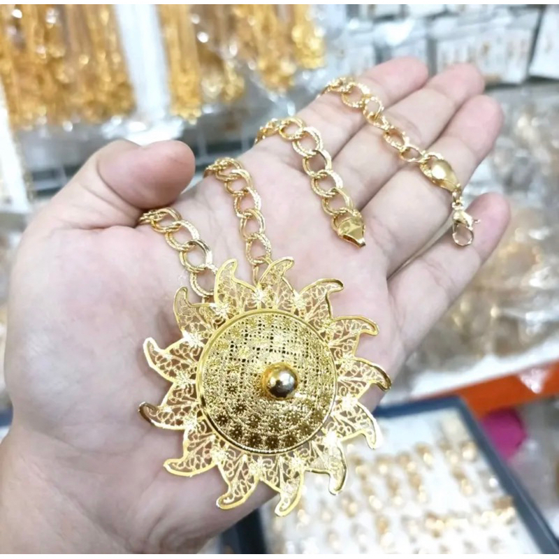 Kalung rantai 2 motif 60cm + Liontin