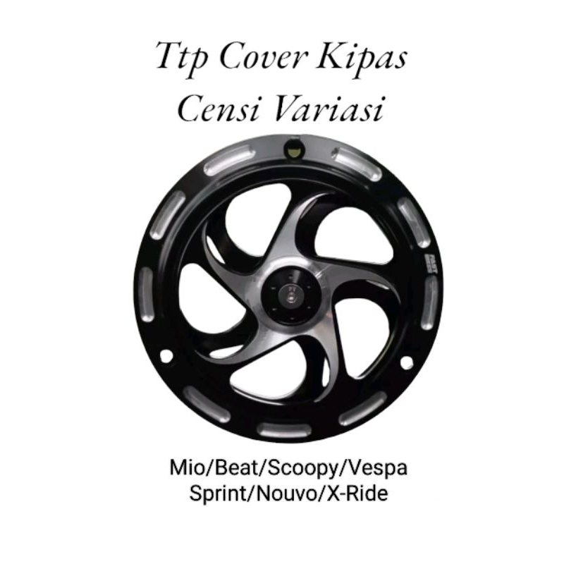 Tutup Cover Spiner Kipas Variasi Almunium Censi/Cover Radiator Censi Variasi Motor All Mio All Scoopy All Vespa Sprint Nouvo X-Ride Dill