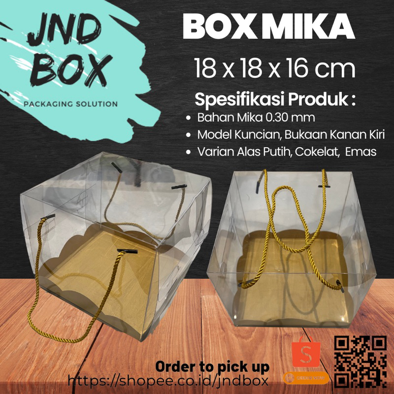 Box Mika Doskue 18 x 18 x 16 cm (Min Order 2 Pcs)