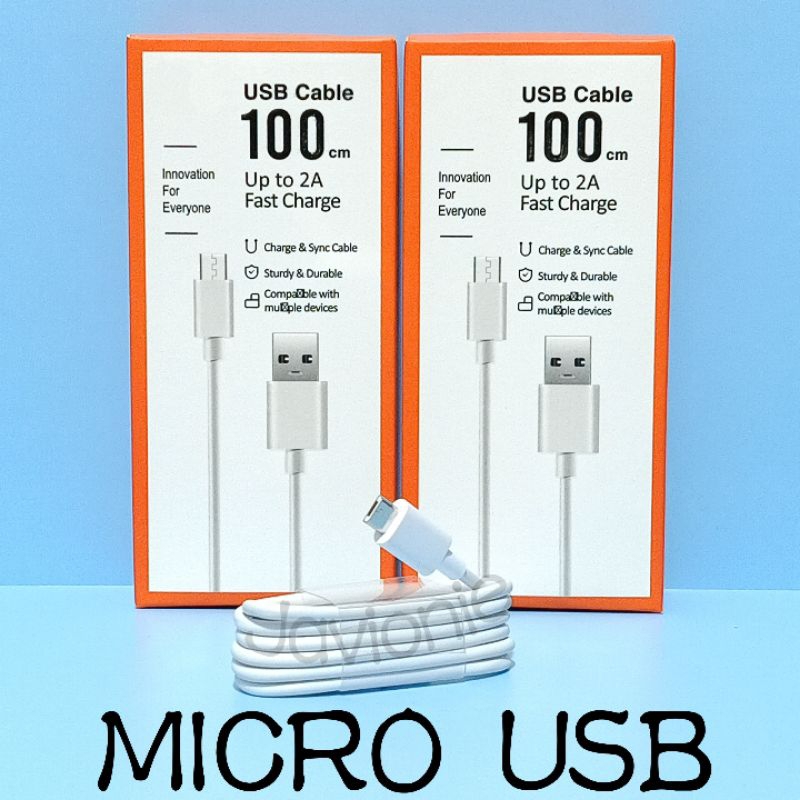 Kabel Casan Cas Xiomi Redmi Note A1 A2 1 2 3 3S 4 4A 4X 5 5A 6 6A 7 7A 9A 9C 10A 12C S2 GO Prime Pro Plus Micro USB