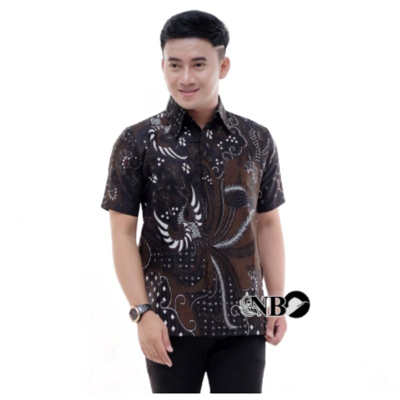 NEW ARRIVAL DISTRO BATIK PRIA BORDIR SOGAN HRB026 BATIKAF NOTOARTO BATIK