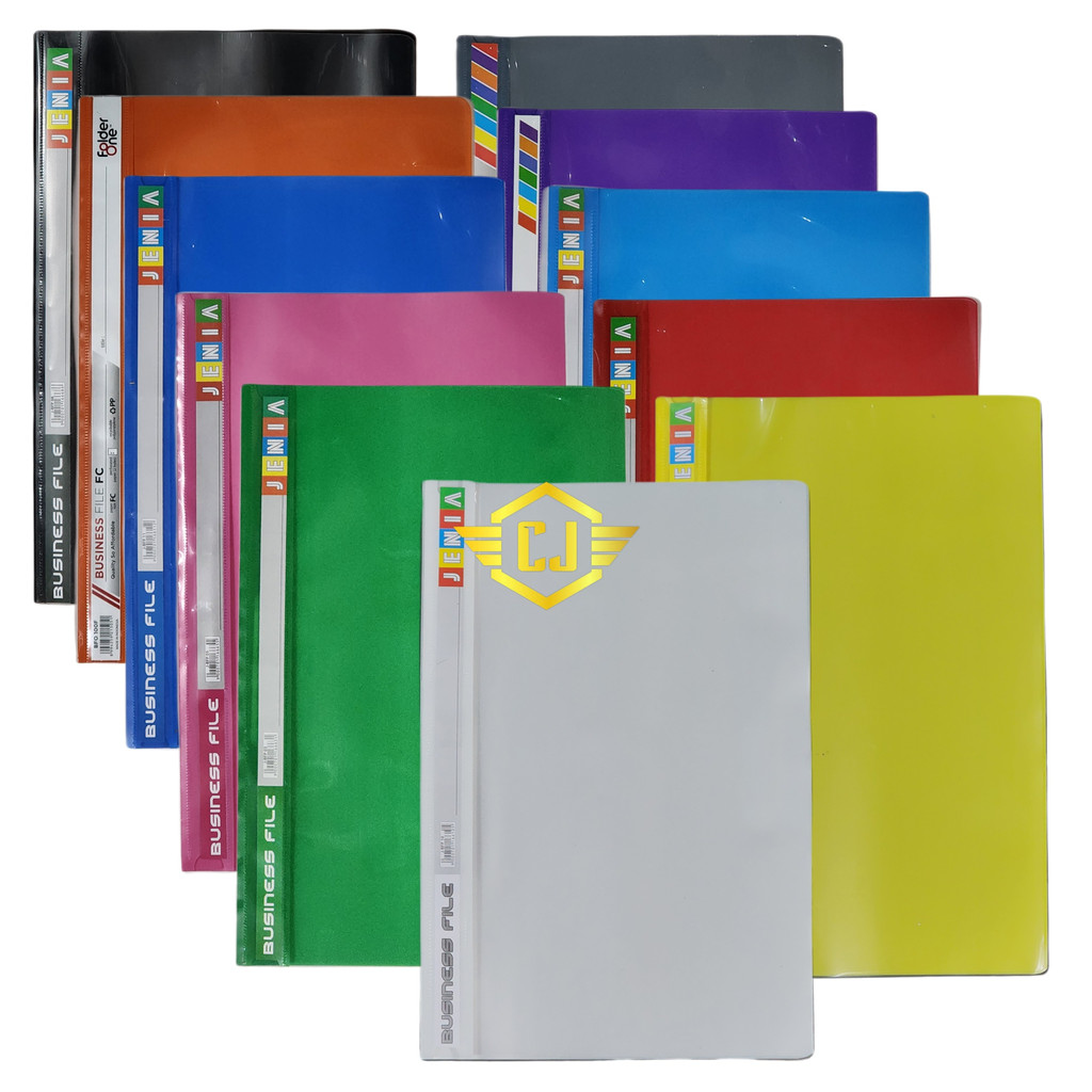 

1 LSN / 12 PCS Business File Jenia Folio ( Map Plastik Snelhecter FC F4 )