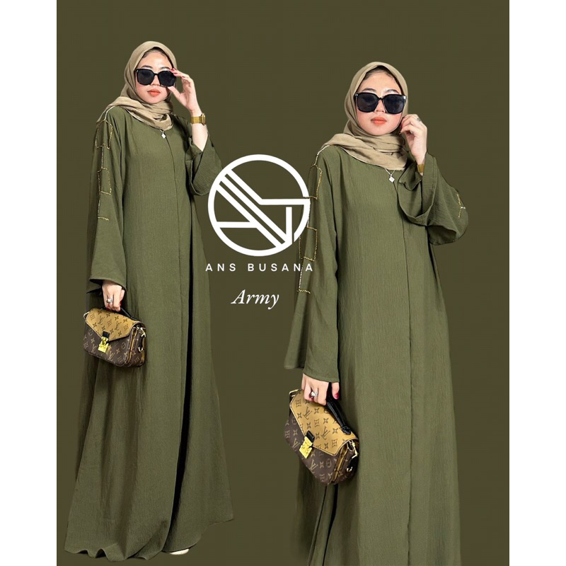 ABAYA HYRA BY ANS BUSANA / abaya wanita muslimah