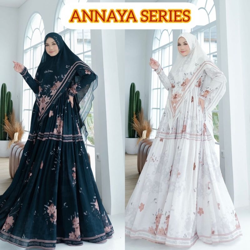 DC ANNAYA SERIES SET GAMIS DAILY DRESS SYARI BY QAIREENA HIJAB LUXURY