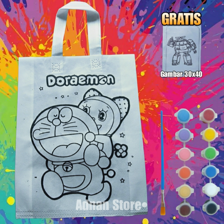 

Paket Hemat Tas Spunbond Mewarnai/Lukis Anak Karakter 30x40