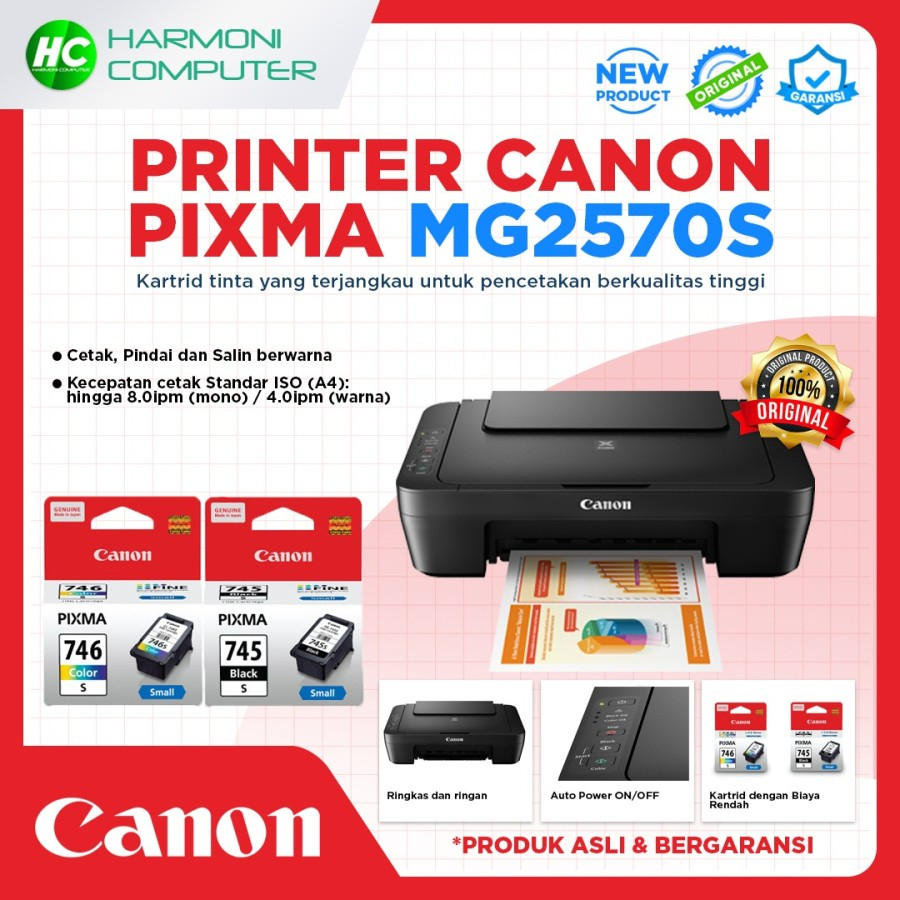 PRINTER CANON PIXMA MG2570s