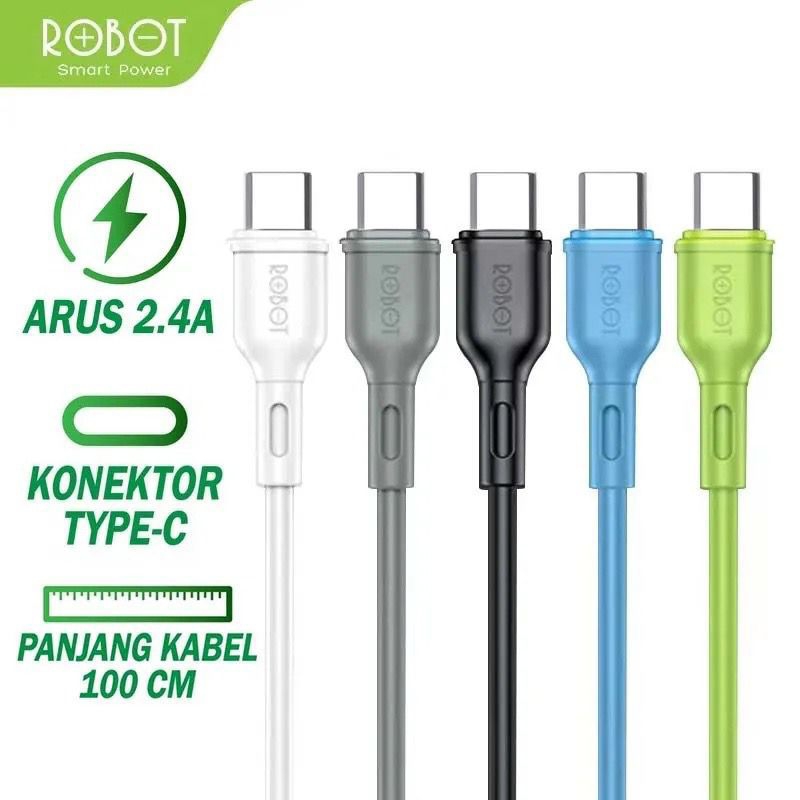 ROBOT RBC100S KABEL DATA TYPE-C FAST CHARGING 2.4A