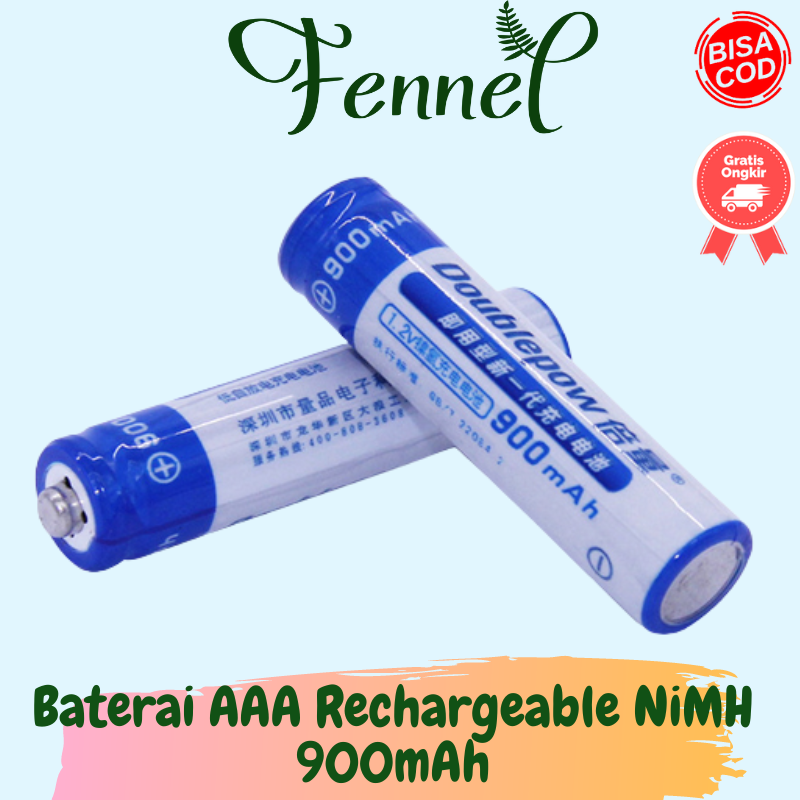 Batu Baterai Batre AAA Rechargeable 900mAh 2 PCS