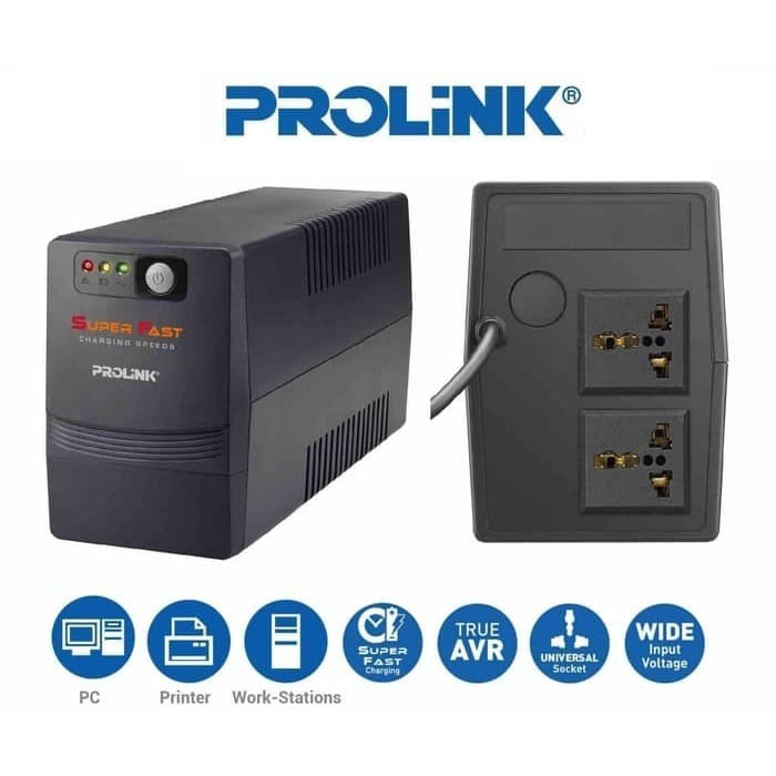 UPS PROLINK 650VA PRO700SFC WITH FAST CHARGING / UPS PROLINK 650 VA