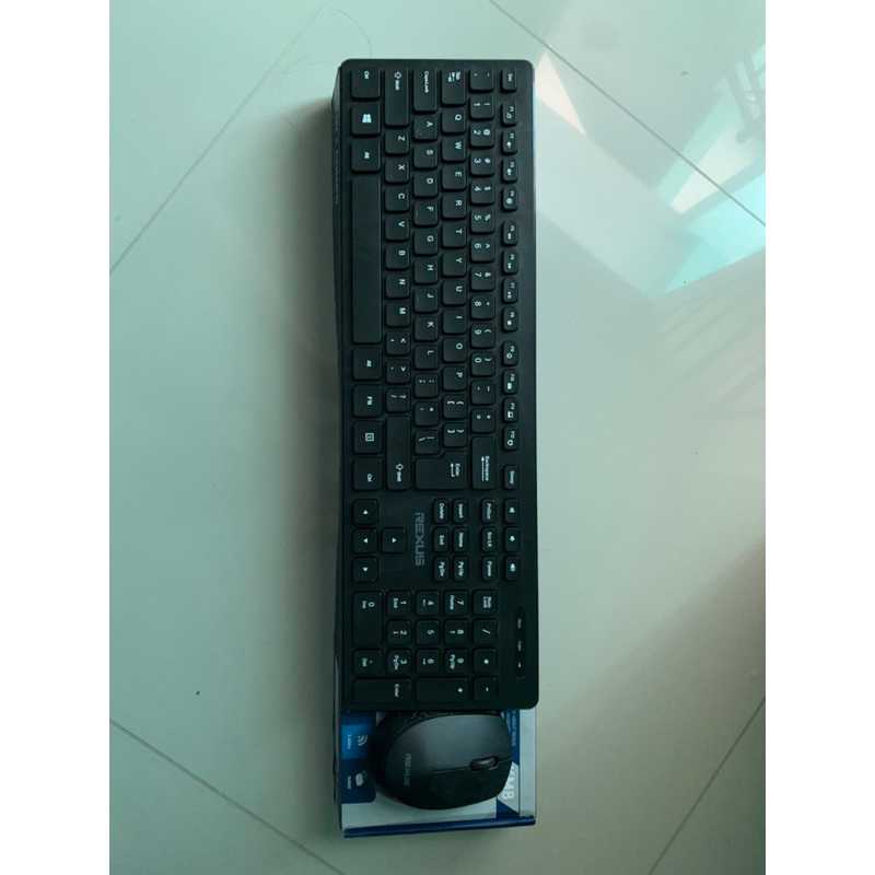 Rexus Keyboard Mouse Wireless KM8 Combo Preloved secondhand