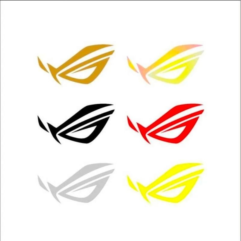 ROG cutting sticker custom, logo ROG sticker cutting custom terlaris