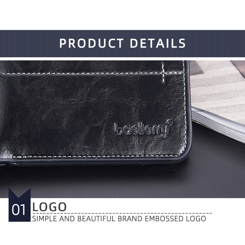 ORIGINAL BAELLERRY D3242 VERTIKAL DOMPET UANG LIPAT MOTIF TEGAK BAHAN KULIT PU KILAT