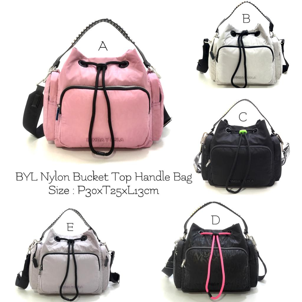 Tas Bem Bi Nylon Bucket Top Handle Bag