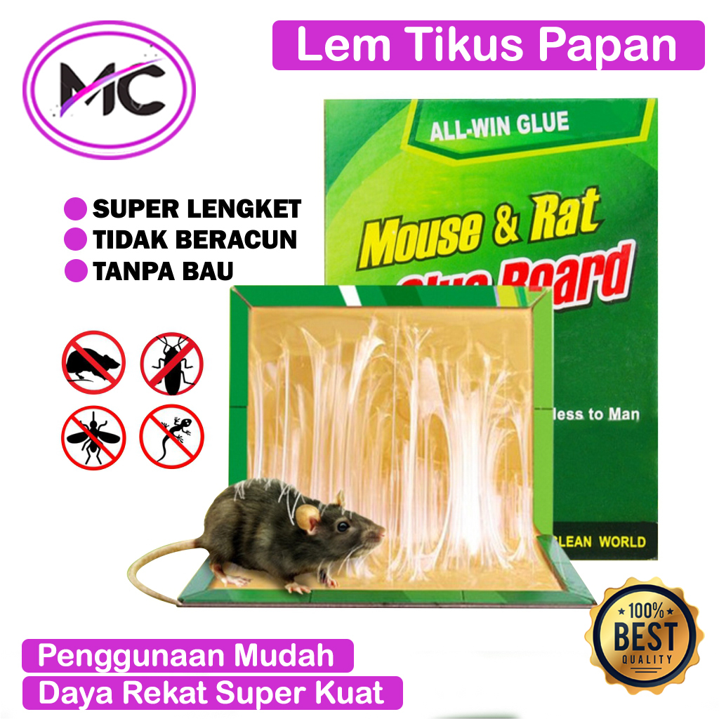 Lem Tikus Papan Super Lengket Jebakan Tikus Jumbo Praktis Serbaguna Perangkap Tikus