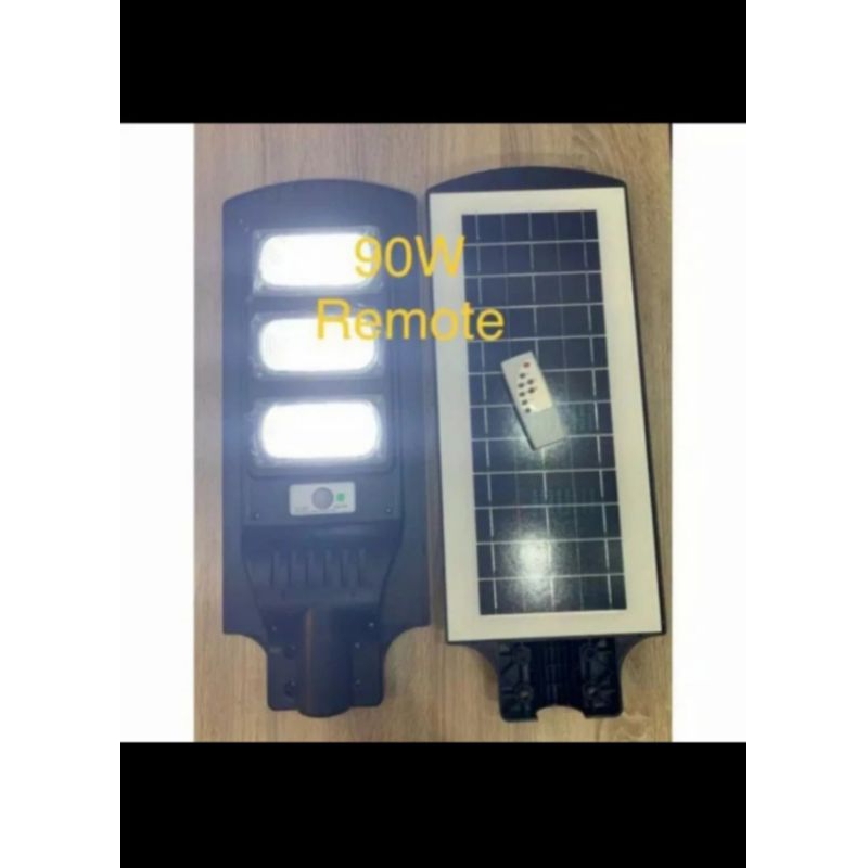 lampu jalan led solar sel 90w 90 watt pju solar sel 90watt panel surya