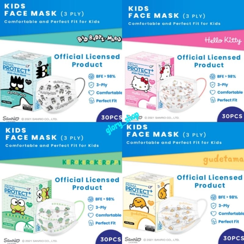 Masker anak Prima Protect plus Sanrio/makser anak/masker anak karakter/Masker sanrio/masker medis an