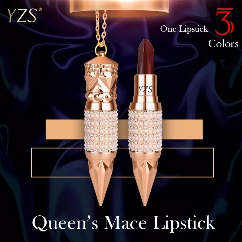 YZS Tricolor Lipstick 3 in 1 Matte Lipstik Tongkat Ratu Tiga Warna Longlasting