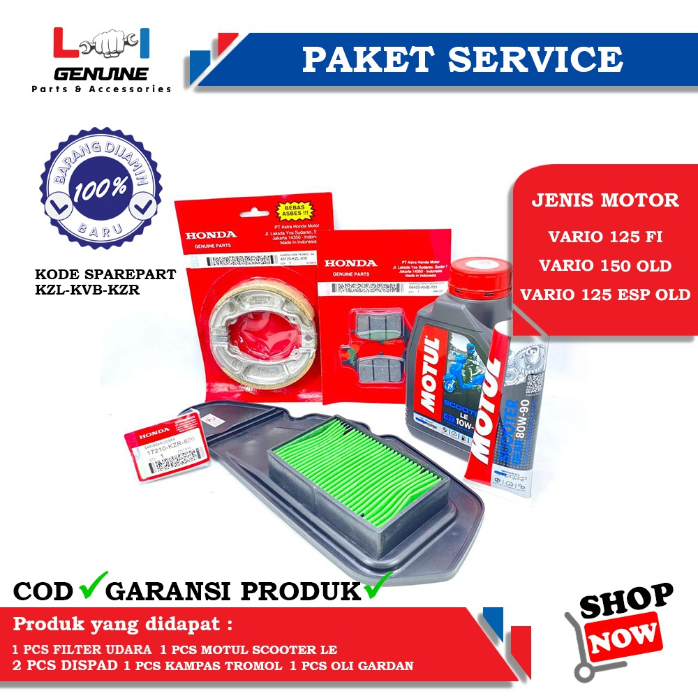 -LOI- PAKET SERVICE LENGKAP MPX 2 &amp; SPX 2 SET OLI GEAR AHM, KAMPAS REM VARIO 125 FI, VARIO 150, FILTER UDARA VARIO 125 FI, VARIO 125 ESP/150 ESP