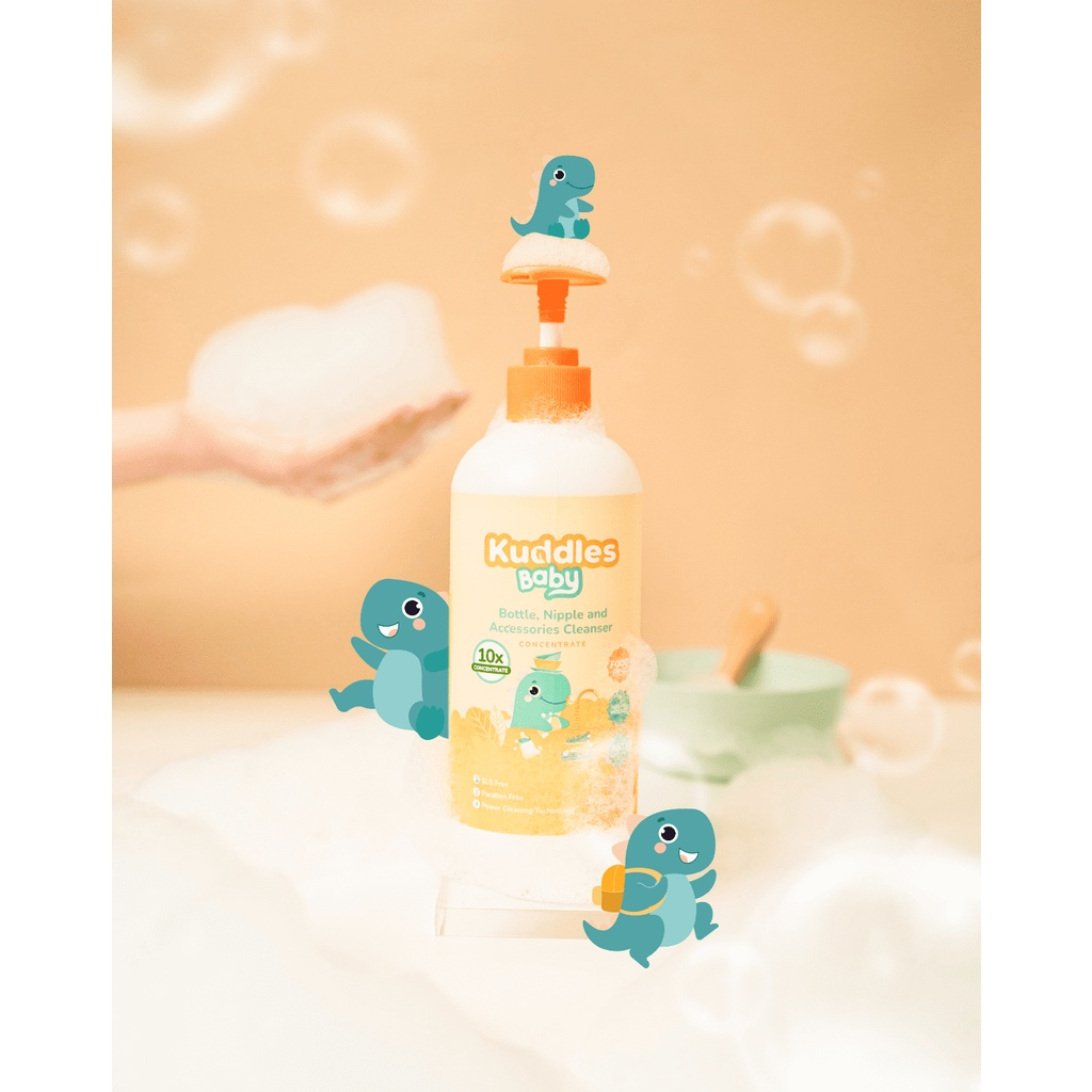 KUDDLES BABY CONCENTRATE BOTTLE &amp; ACCESSORIES CLEANSER 500ML