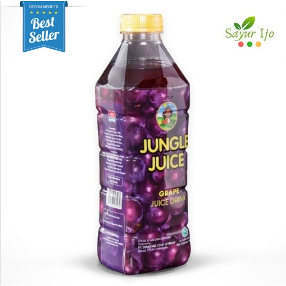 

Jungle Juice GRAPE 1 Liter / Botol Fresh Jus Drink Sari Buah Anggur Segar Instant