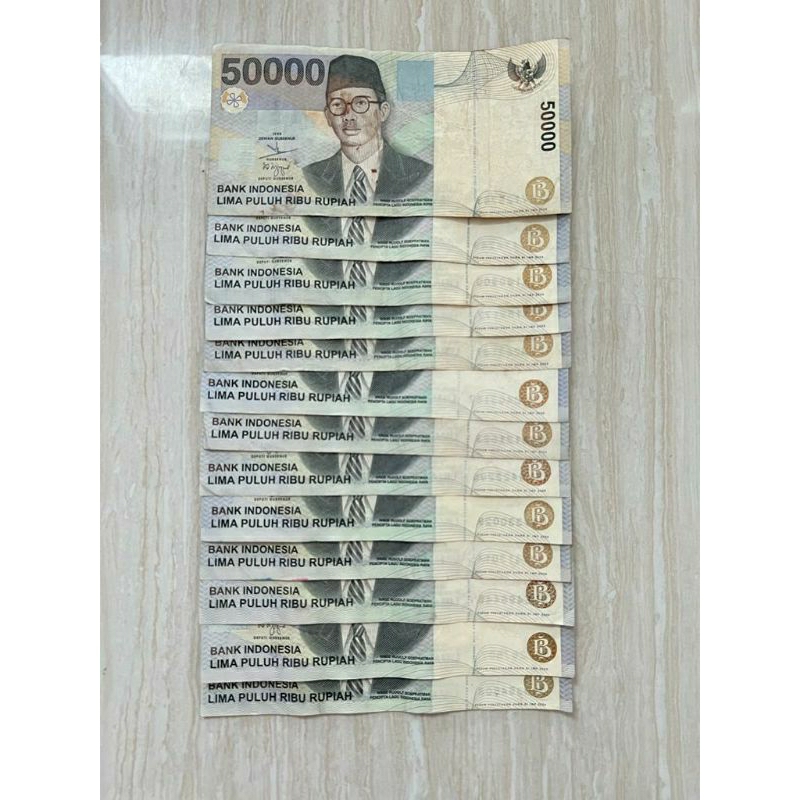 Uang Kuno 50 Ribu Rupiah WR Supratman Asli