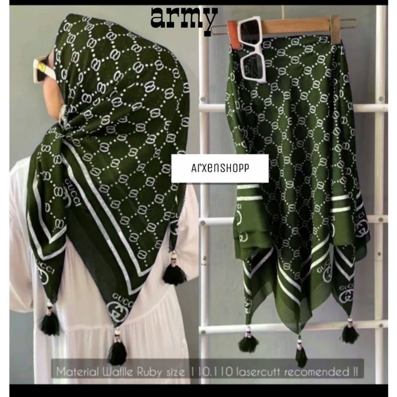 JILBAB SEGI4 POTTON STAR MOTIF GUCCI/SEGI EMPAT WAFFLE MOTIF GC/JILBAB JAMBUL/HIJAB POM-POM/HIJAB TASSEL MODEL BARU VIRAL