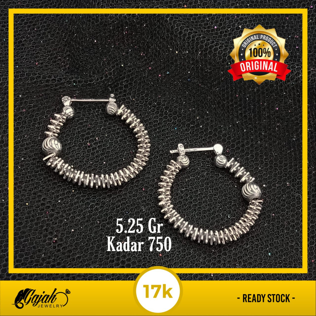 Anting emas 17K - 5.25 Gr Kadar 750 - 5029