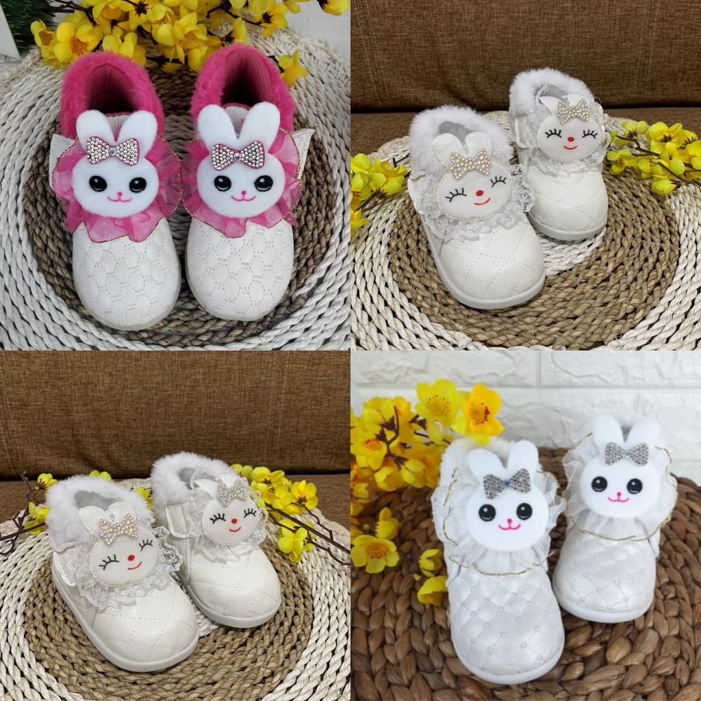 SEPATU PESTA LUCU BONEKA CHANNEL ANAK USIA 1 2 3 TAHUN FA26