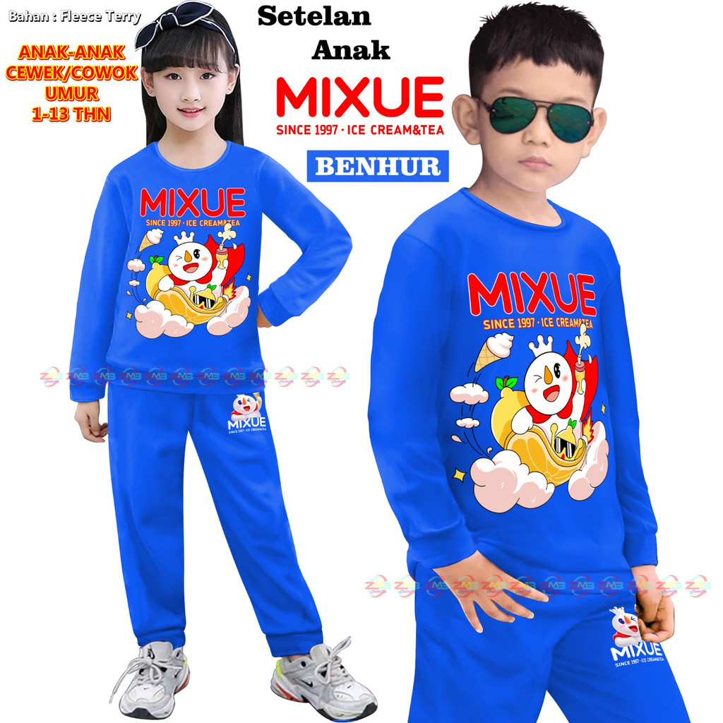 Setelan Anak-anak MIXUE VIRAL TOP MODEL 000132 BISA COD &amp; Gratis Ongkir Cowok Cewek terbaru dan termurah Baju Kaos Tshirt Training Olahraga Anak Sportswear Children Paling Tren &amp; Laris Kekinian Senam