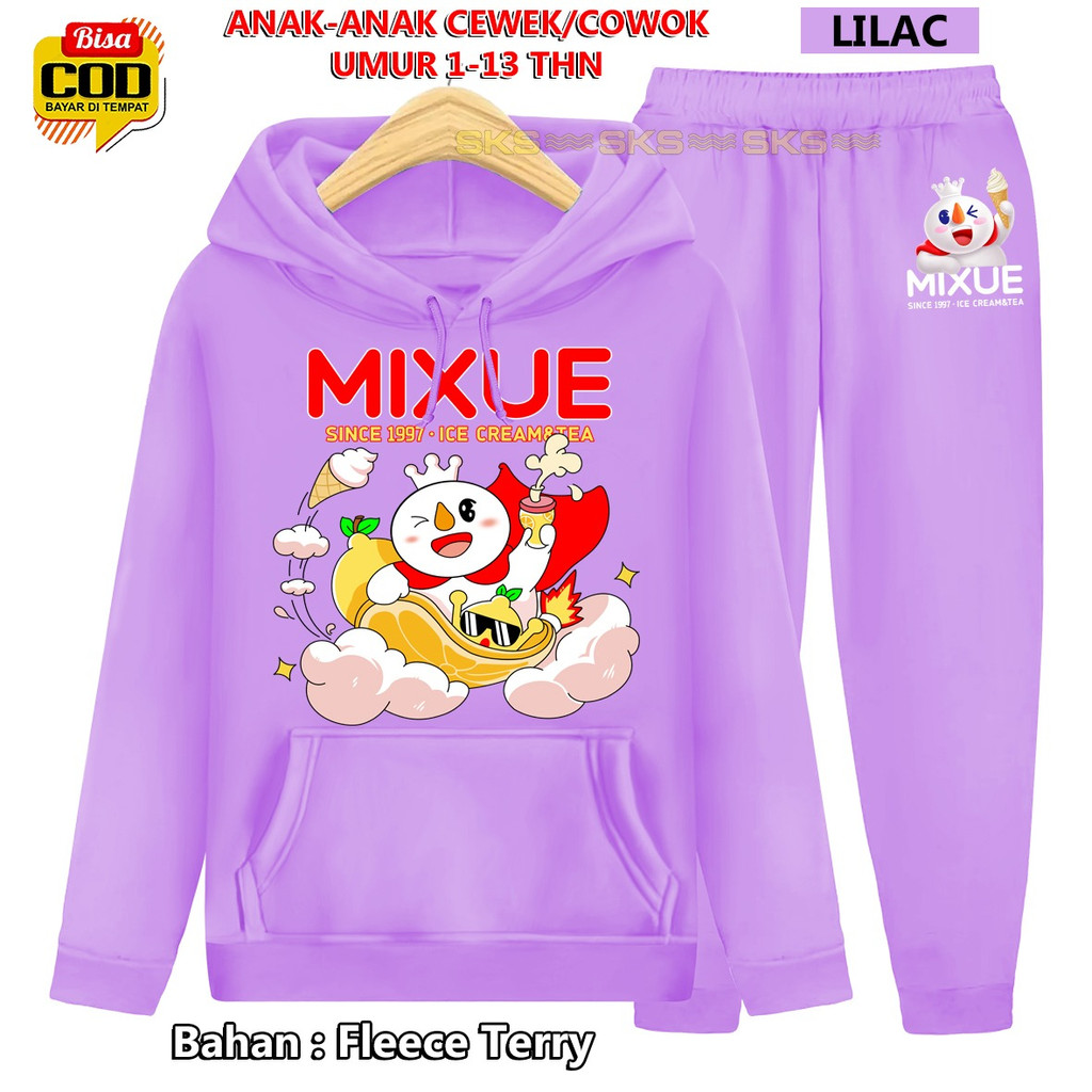 Setelan Baju Anak-anak Hoodie MIXUE VIRAL Unisex TM TOP MODEL 000133 BISA COD &amp; Gratis Ongkir Cowok Cewek terbaru dan termurah Kaos Tshirt