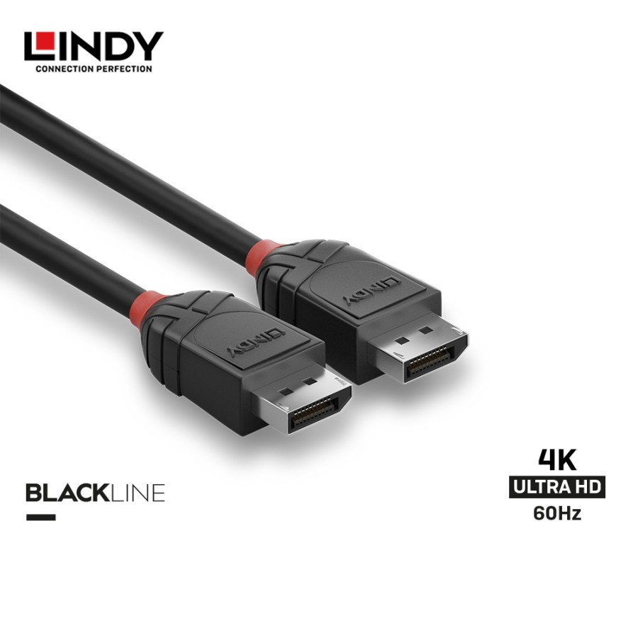 Kabel DISPLAYPORT 1.2 Lindy, DP to DP Black Line - 3649x